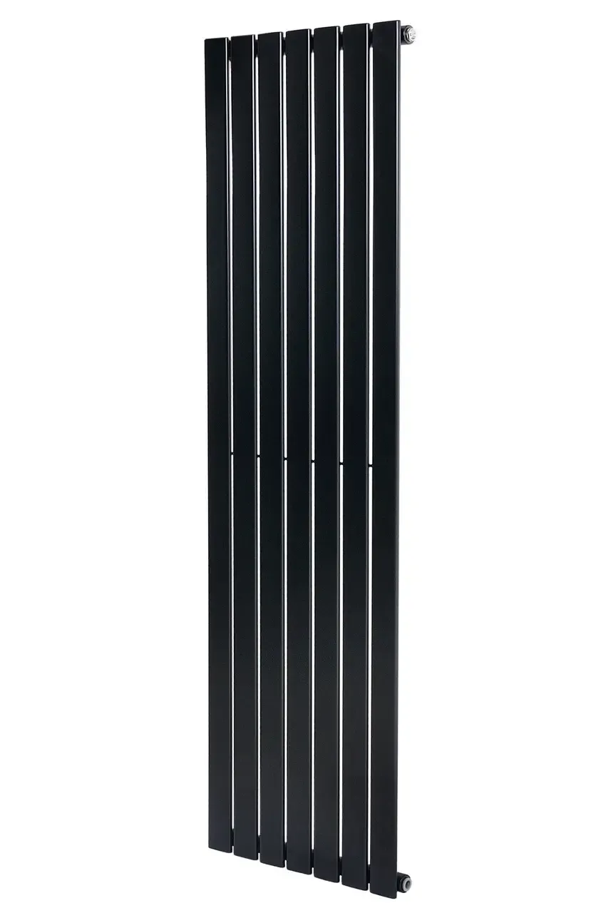 Вертикальный дизайнерский радиатор отопления ARTTIDESIGN Livorno 7/1800/476/50 черный матовый 