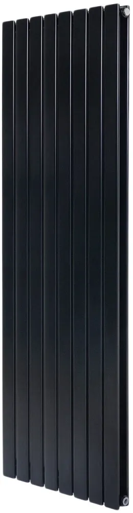 Вертикальный дизайнерский радиатор отопления ARTTIDESIGN Livorno 8/2000/544/50, черный матовый