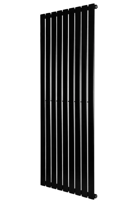 Дизайнерский вертикальный радиатор отопления ARTTIDESIGN Livorno 9/1600/612/50 черный матовый 
