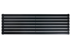 Горизонтальный дизайнерский радиатор отопления ARTTIDESIGN Livorno G 7/476/1800 черный матовый