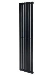 Вертикальный дизайнерский радиатор отопления ARTTIDESIGN Livorno 6/1400/408 черный матовый 