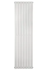 Вертикальний дизайнерський радіатор опалення ARTTIDESIGN Livorno 7/1600/476/50 білий матовий Фото - 4