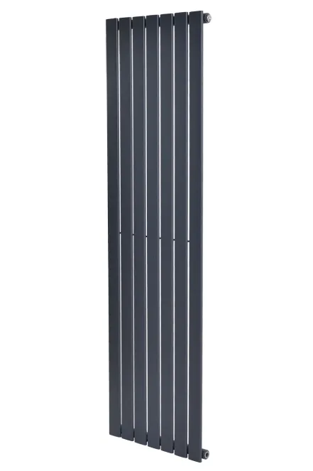 Вертикальный дизайнерский радиатор отопления ARTTIDESIGN Livorno 7/1800/476/50 серый матовый 