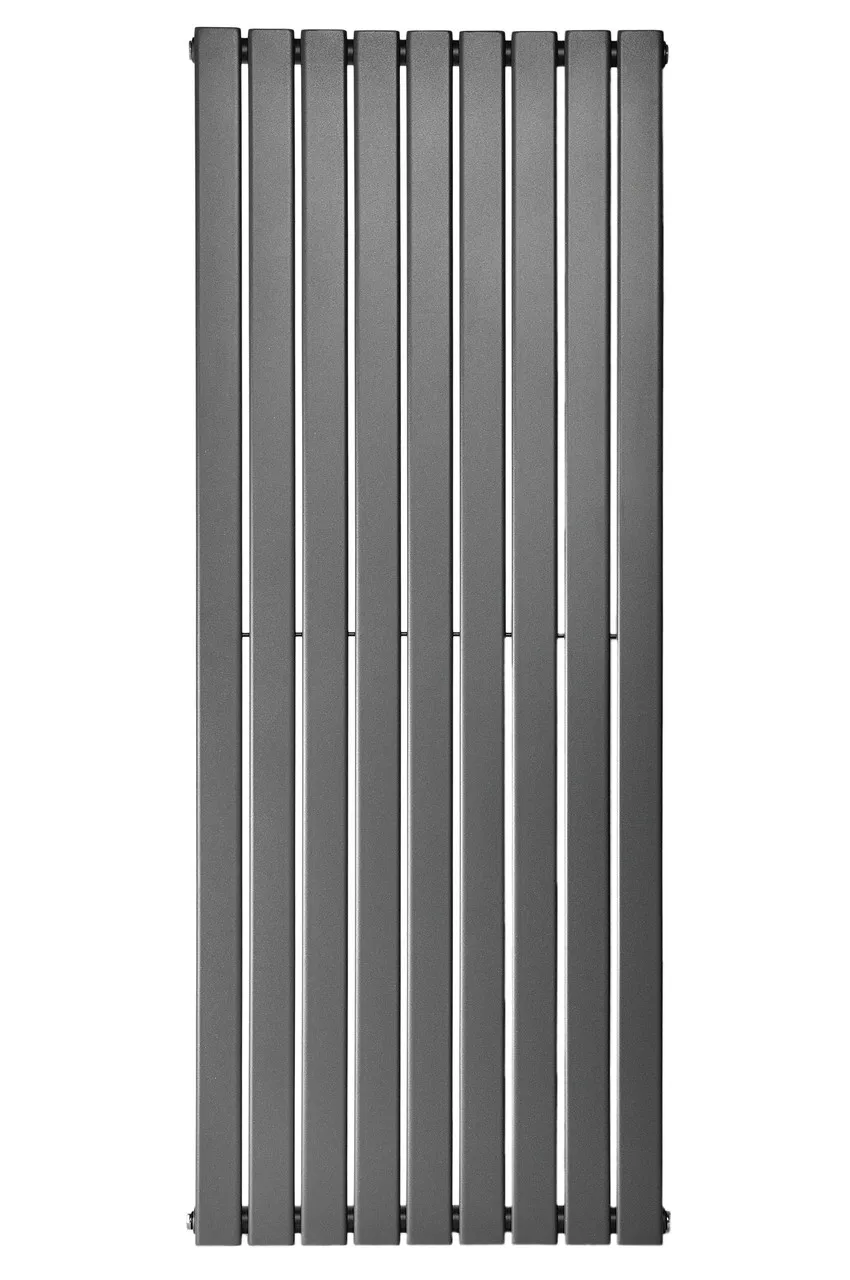 Вертикальный дизайнерский радиатор отопления ARTTIDESIGN Livorno 9/1800/612/50 серый матовый  Фото - 3