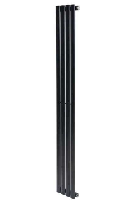 Вертикальный дизайнерский радиатор отопления ARTTIDESIGN Rimini 4/1500/236 черный матовый