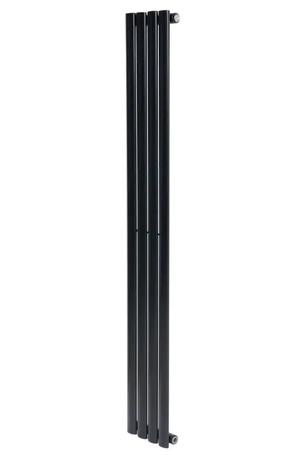 Вертикальный дизайнерский радиатор отопления ARTTIDESIGN Rimini 4/1800/236/50 черный матовый 