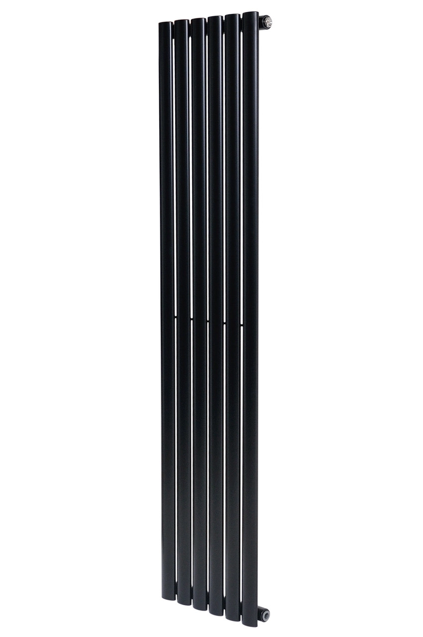 Вертикальный дизайнерский радиатор отопления ARTTIDESIGN Rimini 6/1500/354/50 черный матовый 