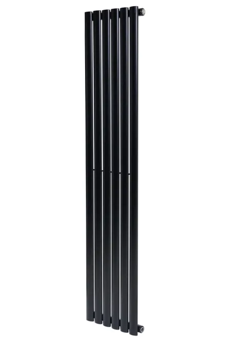 Вертикальный дизайнерский радиатор отопления ARTTIDESIGN Rimini 6/1500/354/50 черный матовый 