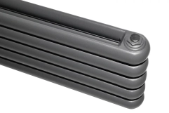 Горизонтальный радиатор отопления ARTTIDESIGN Sora 5/320/1800 серый матовый Фото - 4