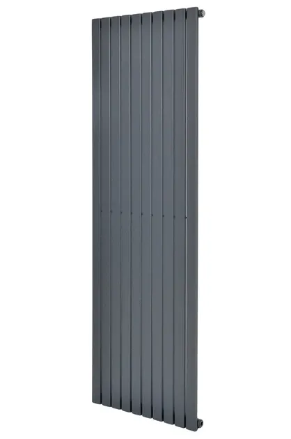 Вертикальный дизайнерский радиатор отопления ARTTIDESIGN Terni 10/1800/590/50, серый матовый
