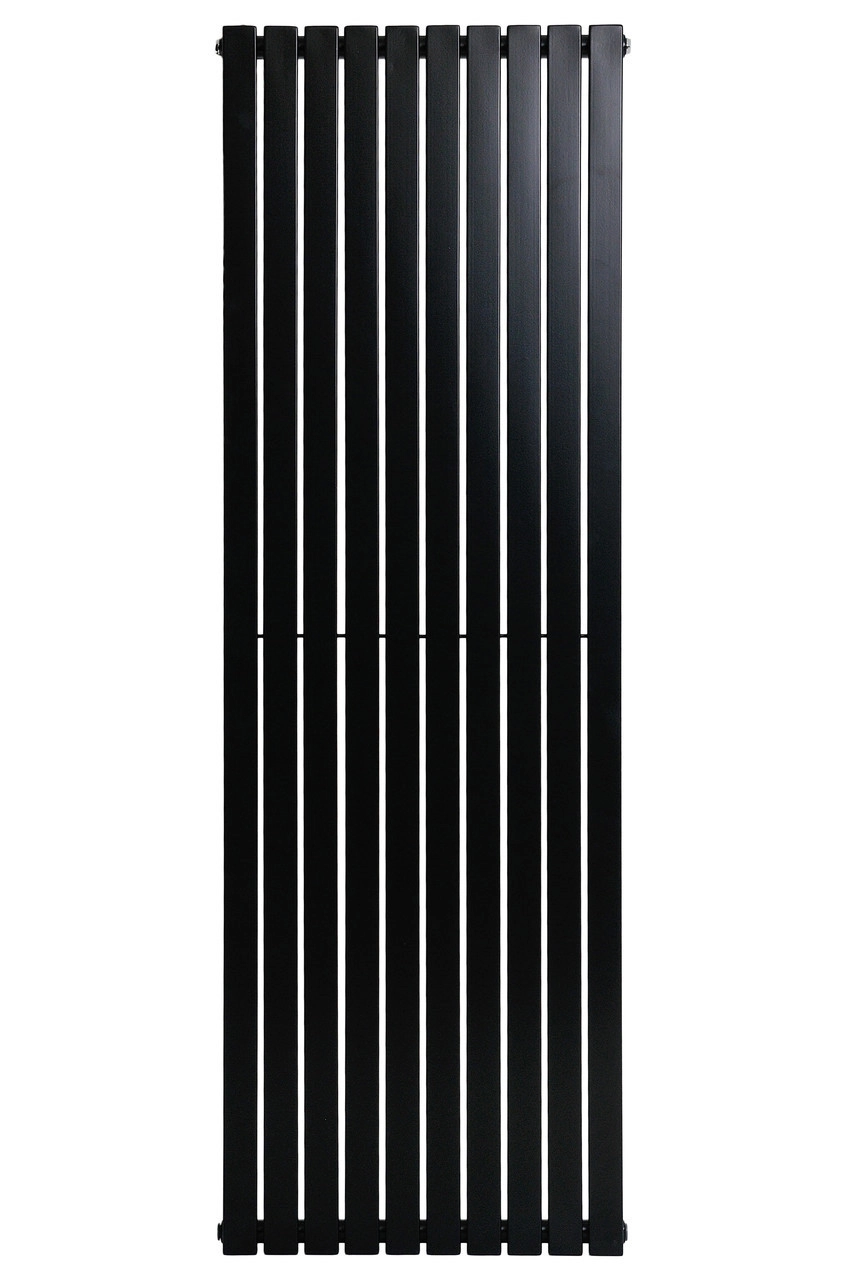 Вертикальный дизайнерский радиатор отопления ARTTIDESIGN Terni 10/1800/590/50 черный матовый Фото - 2