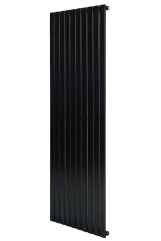 Вертикальный дизайнерский радиатор отопления ARTTIDESIGN Terni 10/1800/590/50 черный матовый