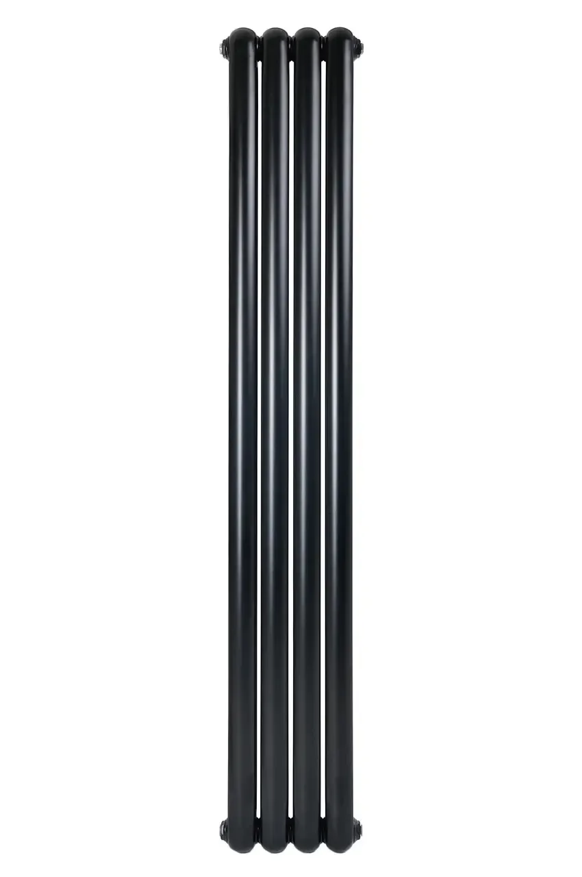 Вертикальний радіатор опалення ARTTIDESIGN Verona 4/1800/300 чорний матовий Фото - 5