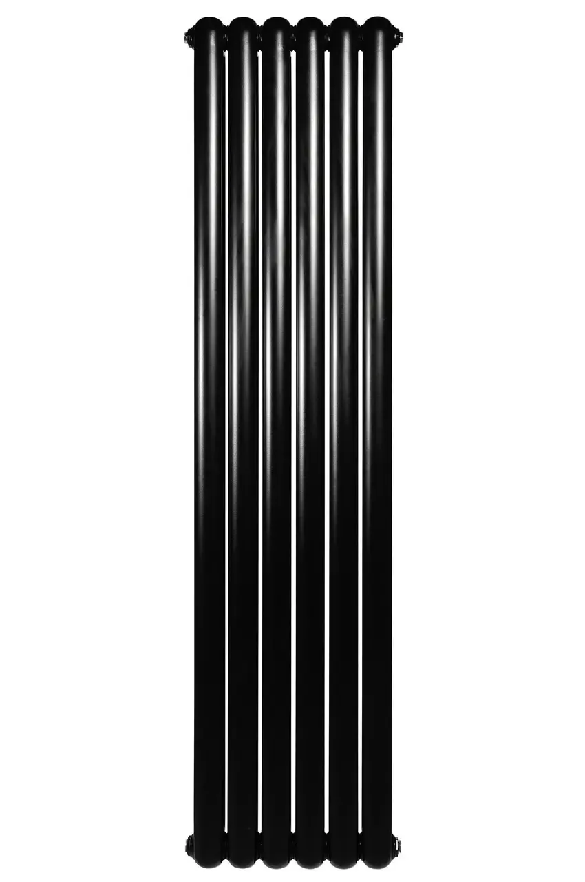 Вертикальный радиатор отопления ARTTIDESIGN Verona 6/1800/440 черный матовый  Фото - 3