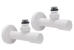 Комплект дизайн-кранов ARTTIDESIGN удлиненный 1/2" x 1/2" белый матовый