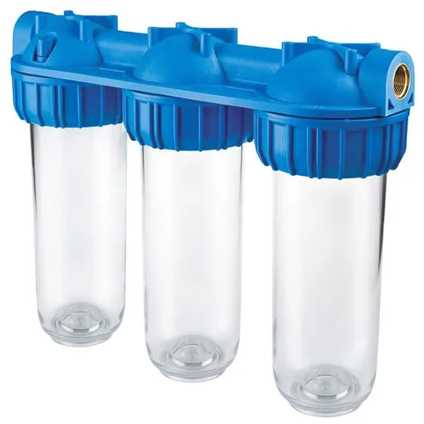 Фильтр-колба Atlas Filtri TRIPLEX PLUS 3P 1" (латунь) 10" BFO SX TS 45°C 8 bar