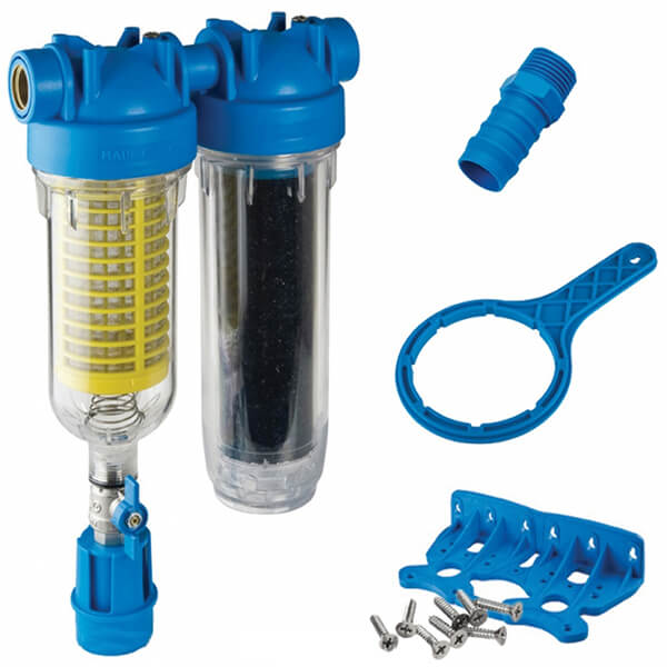 Фильтр Atlas Filtri HYDRA RAINMASTER DUO Ø1" (латунь) + картриджи RAH, LA 45°C 8 bar