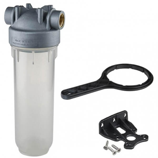 Фільтр-колба антимікробна Atlas Filtri DP MONO SANIC 1/2" OT (латунь) 10" 45°C 8 bar  