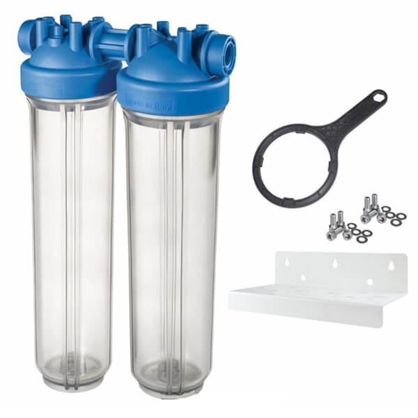 Фильтр-колба Atlas Filtri DP BIG DUO TS Ø1 1/2" IN (пластик) 20" 45°C 8,3 бар