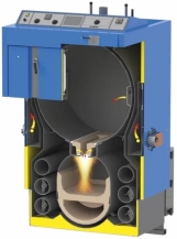 Котел твердотопливный Atmos DC 105S пиролизный, надувной вентилятор Фото - 6