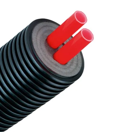Попередньоізольована труба подвійна AUSTROISOL; 200/2x63x5.8mm PE-Xa, SDR11