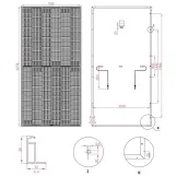 Монокристаллическая солнечная батарея AXIOMA energy AXM144-11-182-545 11BB half cell 545 Вт Фото - 1