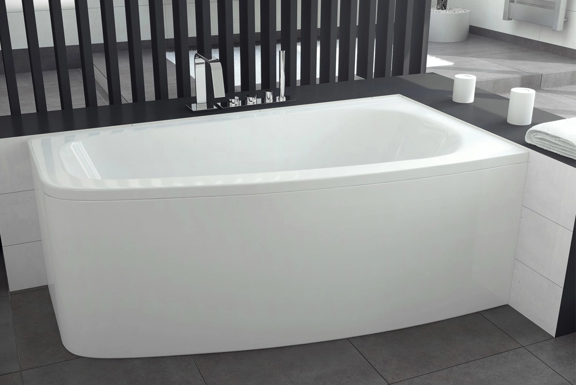 Ванна акрилова BESCO LUNA 150х80 Права (соло) без ніг Фото - 2