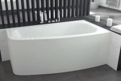 Ванна акрилова BESCO LUNA 150х80 Права (соло) без ніг Фото - 2