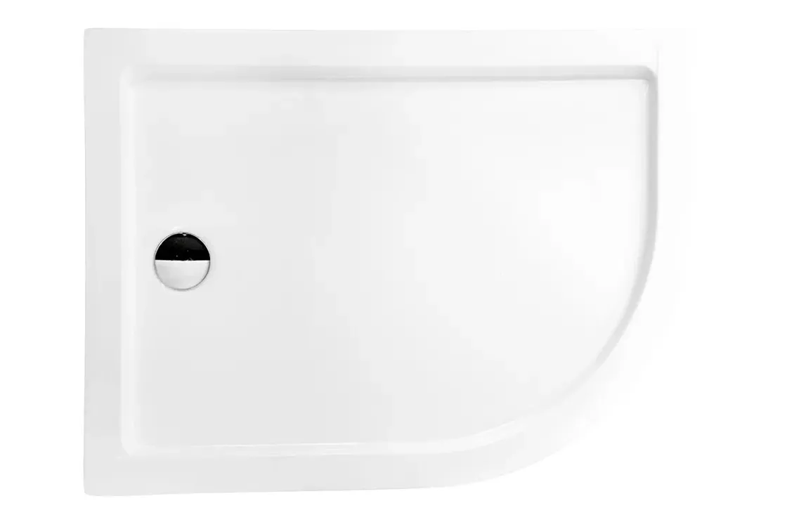 Піддон півкруглий BESCO SATURN L лівий 120х90х4/15 см + ноги