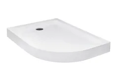Піддон півкруглий BESCO SATURN L лівий 120х90х4/15 см + ноги Фото - 1