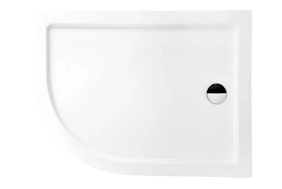 Піддон півкруглий BESCO SATURN Р правий 120х90х4/15 см + ноги