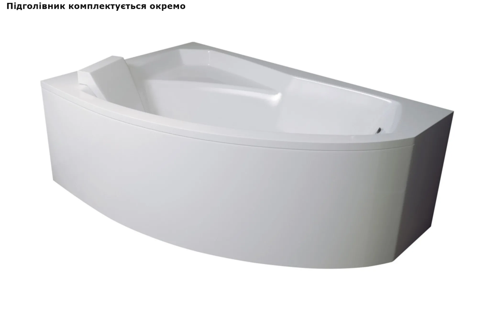 Ванна акриловая BESCO RIMA 130х85 Левая (соло) без ног Фото - 1
