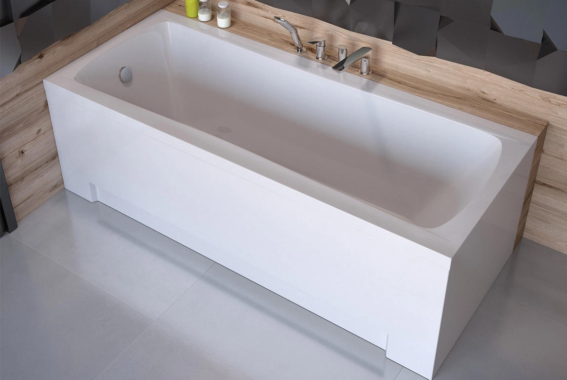 Ванна акрилова BESCO OPTIMA 160х70 (соло) без ніг Фото - 1