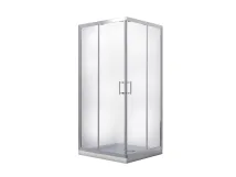 Кабина квадратная BESCO MODERN 90x90x185 стекло mrozone, профиль хромированный Фото - 1