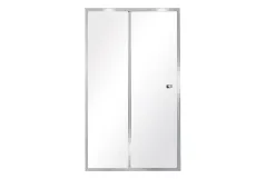 Душевые двери BESCO Duo slide 110x195 профиль хромированный блестящий, стекло прозрачное Фото - 1