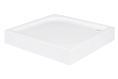 Поддон квадратный BESCO OSKAR 80Х80Х4/16 + ноги Фото - 1