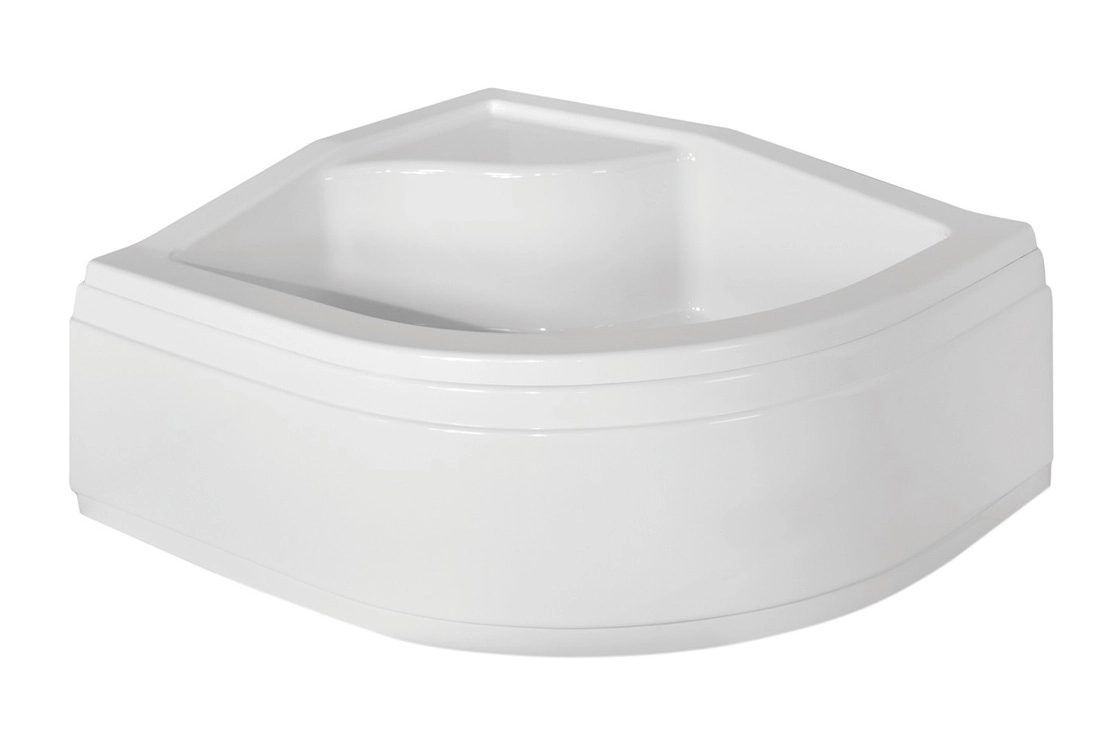 Піддон півкруглий BESCO MAXI 100x80х24/38,5 P правий + ноги Фото - 1