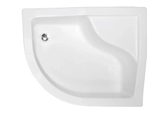 Поддон полукруглый BESCO MAXI 120x85х24/38,5 Р правый + ноги