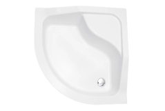 Поддон полукруглый BESCO OLIVER 90x90x28,5 глубина 15, с сиденьем + ноги