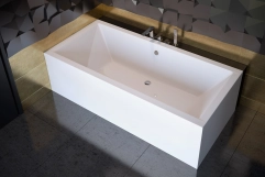 Ванна акрилова BESCO QUADRO 190х90 без ніг, БЕЗ отворів під ручки, без ручок Фото - 2