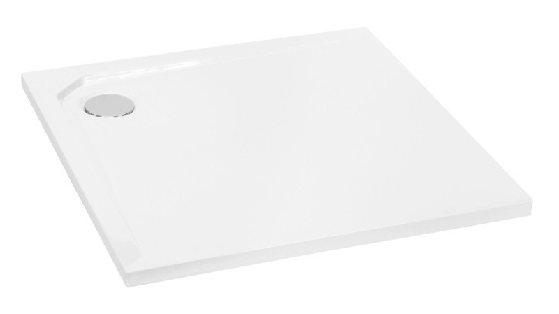 Піддон квадратний BESCO ACRO UltraSlim 90х90x2/3.5 білий Фото - 2
