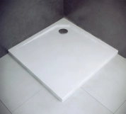 Піддон квадратний BESCO ACRO UltraSlim 90х90x2/3.5 білий Фото - 1