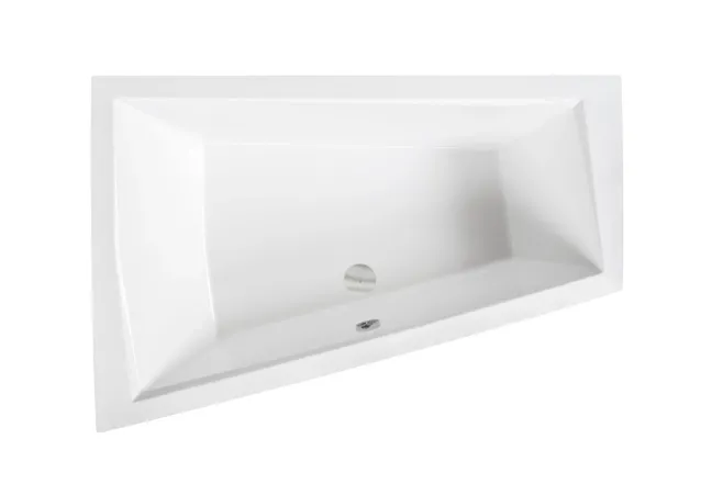 Ванна акрилова BESCO INTIMA DUO 180x125 Ліва (соло) без ніг