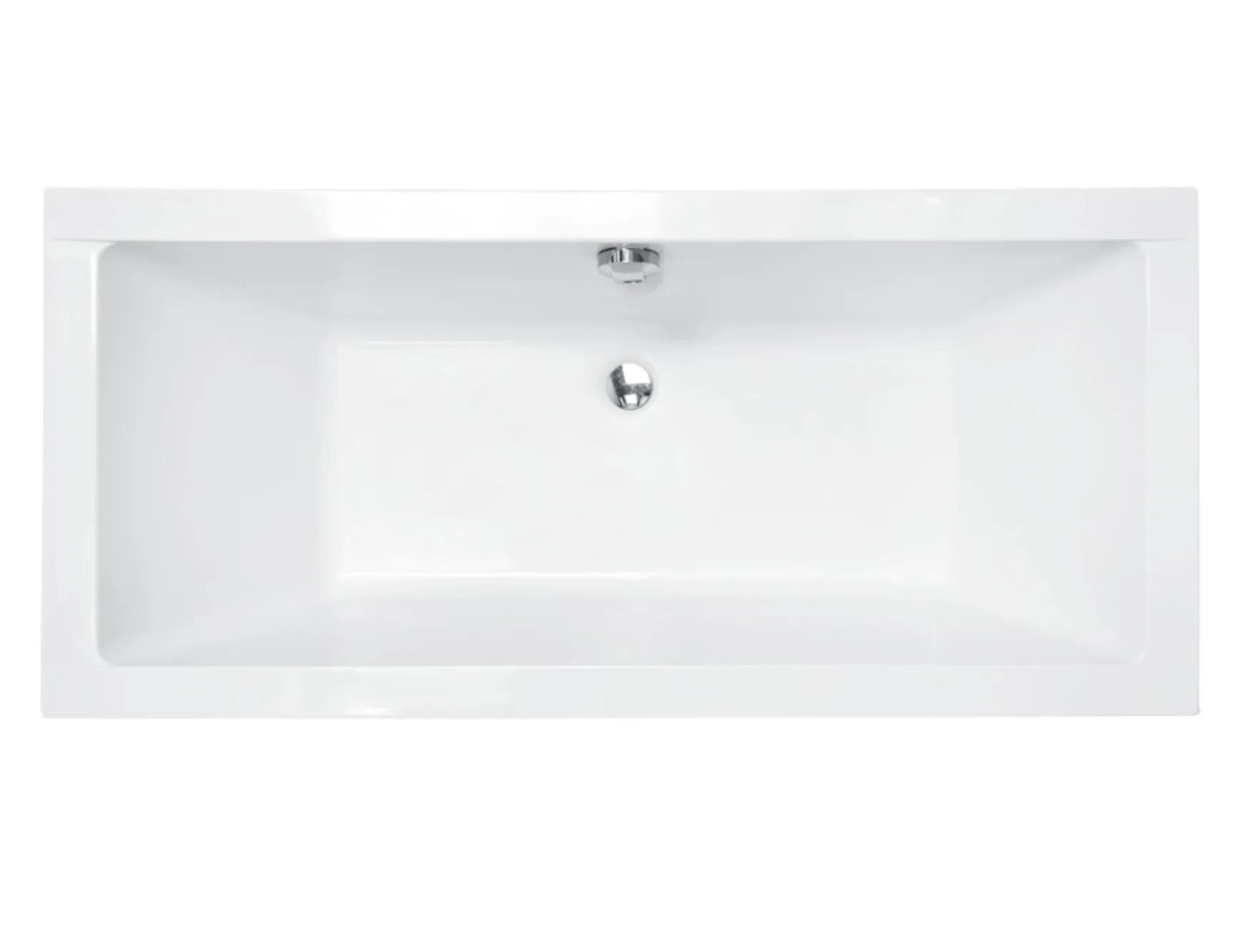Ванна акриловая BESCO QUADRO SLIM 175х80 без ног, БЕЗ отверстий под ручки, без ручек