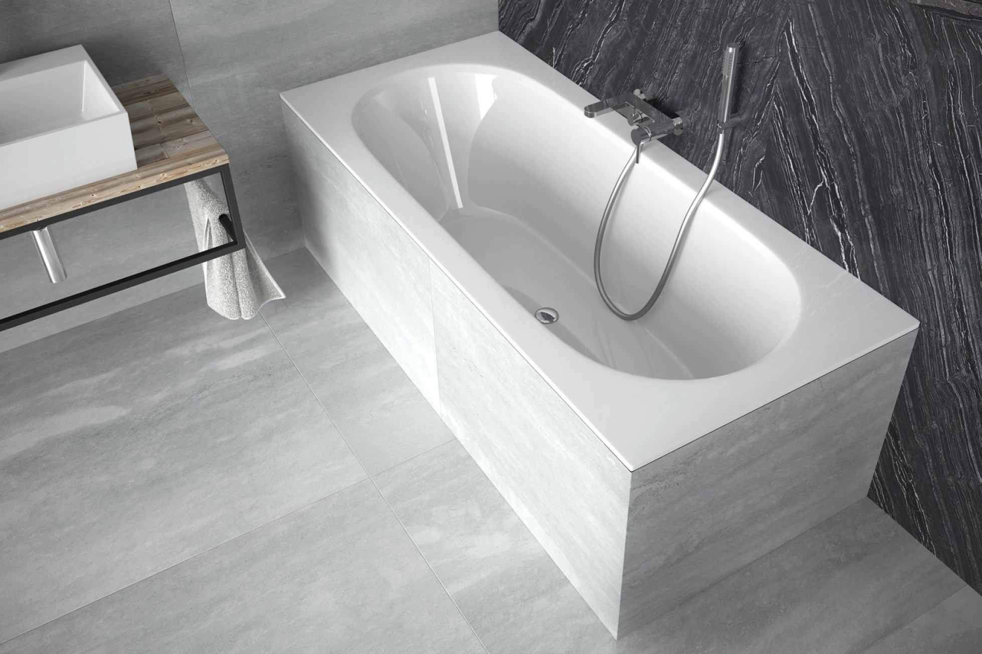 Ванна акриловая BESCO VITAE SLIM 170х75 (соло) без ног Фото - 1