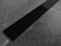 Лінійний душовий трап BESCO Virgo Black 70