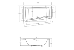 Ванна акриловая BESCO INTIMA 150x85 Левая (соло) без ног Фото - 3