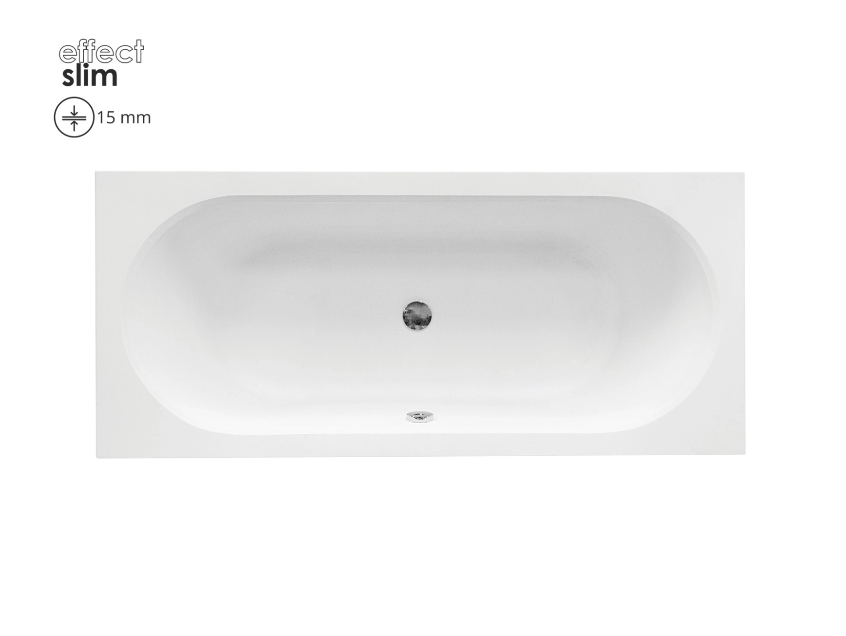 Ванна акриловая BESCO VITAE SLIM 180х80 (соло) без ног