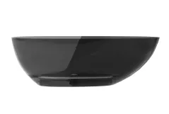 Ванна свободностоящая BESCO XARA 160х75 Carbon Grey, с сифоном клик-клак черный Фото - 1