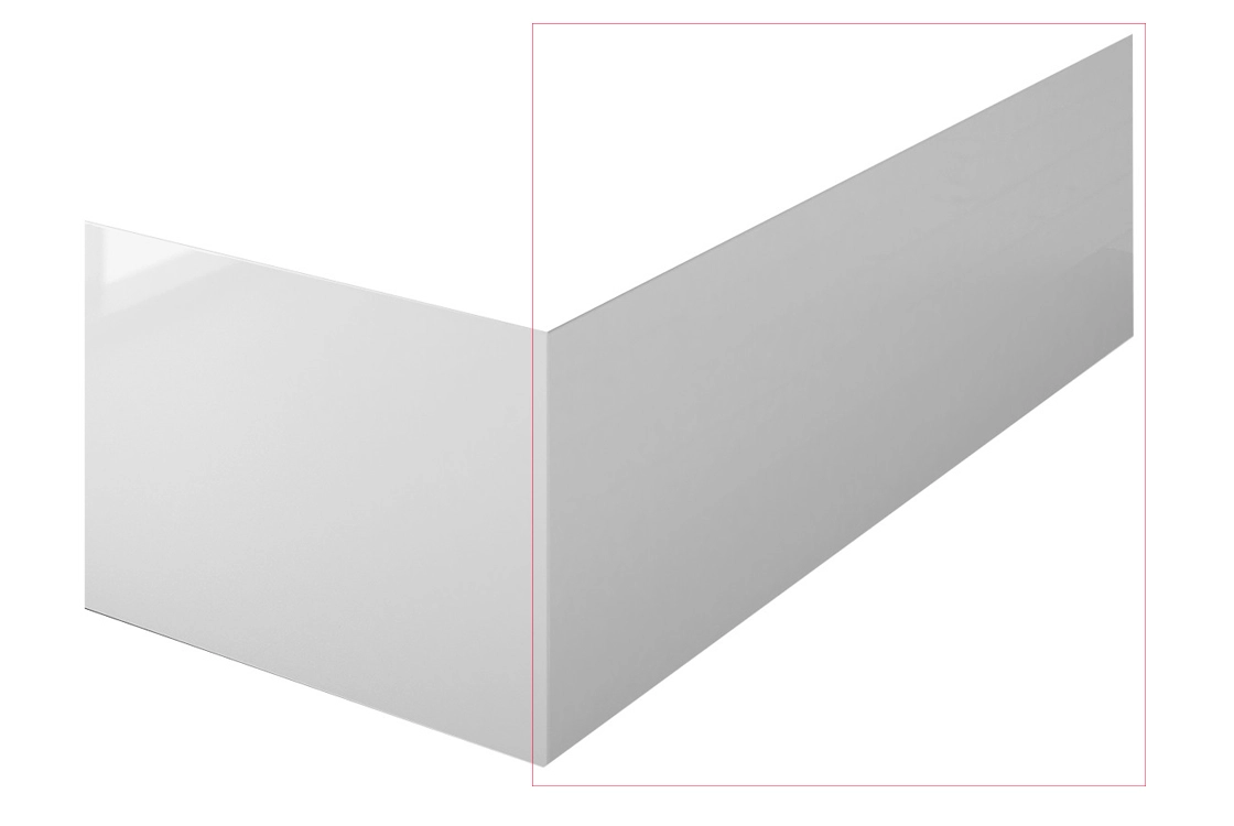 Обудова до ванни BESCO INTRICA 170 передня